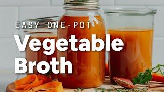 Easy 1-Pot Vegetable Broth  Minimalist Baker Recipes