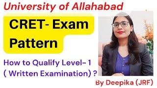 CRET Exam Pattern  Allahabad University  PhD Entrance