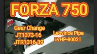 FORZA 750 - Gears & Pipe upgrade #hondaforza750