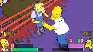 Los simpson wrestling  El juego de luchas de los Simpson JUEGO COMPLETO