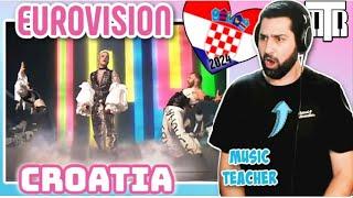 Croatia Eurovision 2024 Reactionalysis - Music Teacher Analyses Rim Tim Tagi Dim by Baby Lasanga