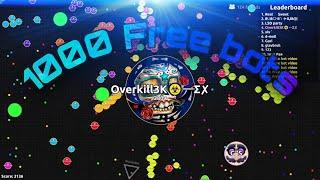 *INSANE* How to get 1000 free agario feeder bots  Agar.io