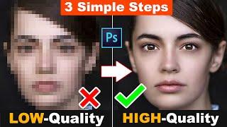 How to depixelate images and convert into High Quality photos in Photoshop