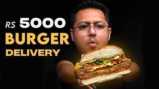 Rs 5000 burger in Home Delivery - Most Premium Deliveries in Delhi Ncr