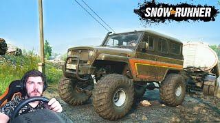 КУПИЛ ПОДГОТОВЛЕННЫЙ УАЗ - ЕДУ на ТАЙМЫР - SnowRunner SpinTires MudRunner + РУЛЬ