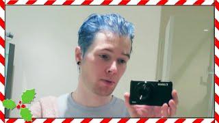 DYEING MY HAIR PURPLE AND BLUE  Vlogmas