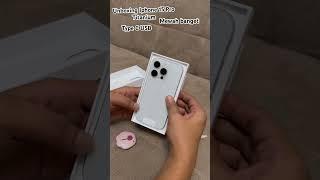 Unboxing Iphone 15pro White Titanium #iphone