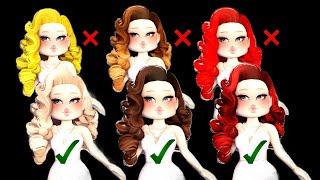 how to find the best hair colors for your skin tone in Royale High