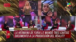 Yanina Latorre dio a conocer una feroz interna entre la hermana de Furia y Telefe Preocupación