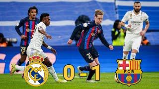 Real Madrid vs FC Barcelona 0-1 202223 CDR Semi Final FULL Match 1080i