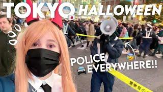 【life in japan】CROWDS are BACK  what halloween in TOKYO is like  hint its... a lot 