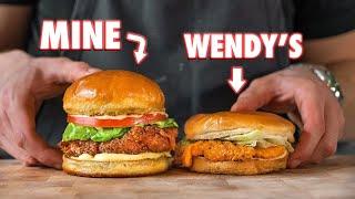 Making The Wendys Spicy Chicken Sandwich At Home  But Better