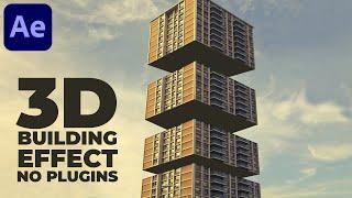 Trending 3D Building Effect in After Effects - After Effects Tutorial  NO PLUGINS