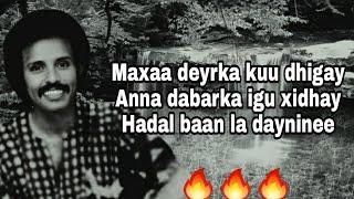 HEES  Daandaansi Caashaq  Maxamed Mooge Liibaan  Lyrics