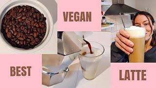 How I make a vegan Latte at home from scratch