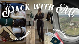 PACK + PREP WITH ME styling fall outfits beis luggage update travel day to paris 