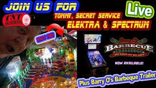 LIVE Wednesday Nightn with Barry O Barbeque Trailer & Elektra Mars and Black Hole Pinballs at TNT