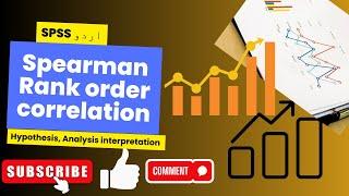 SPSS Tutor Spearman rank order correlation