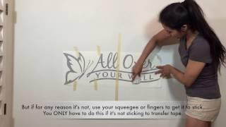 How to Apply a Wall Decal - Detailed Instructions - 2 Methods