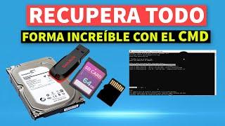 Forma REAL y Gratis de Recuperar Datos de Disco Duro Memoria USB SD Micro SD y SSD Usando CMD