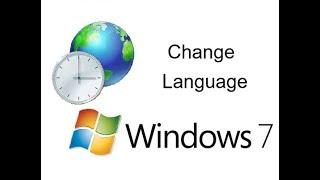 How to Change Windows 7 Operating System Language