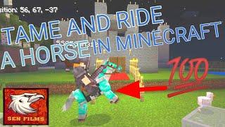 How to tame and ride horses in minecraft all editions and versions