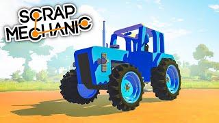 БИТВА СТРОИМ ТРАКТОР НА ПОРШНЯХ В SCRAP MECHANIC