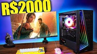 PC GAMER BARATO DE R$2000 O MELHOR DE 2023 RODA TUDO e FAZER LIVES 