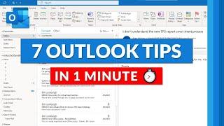 7 Microsoft Outlook Tips and Tricks in 1 minute ⏱ 2021 #shorts