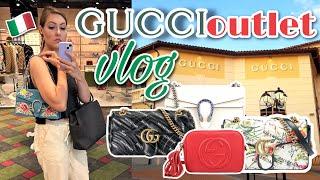 Follow me around the Gucci Outlet in Serravalle  Italy luxury shopping VLOG