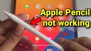 Apple Pencil is not working in iPad  Fix