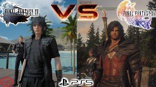 Comparison Final Fantasy 16 VS Final Fantasy 15 - PS5