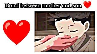 Bond between mother and son  Emotional scene of mothers love Mother status