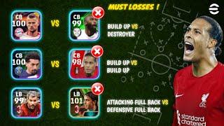 The 5 Reason why you always lose but you have a good team  Defensive combination Guide Efootball