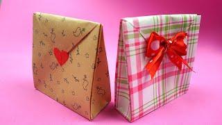 Basteln mit papier Papiertüten falten  Geschenktüten aus geschenkpapier basteln  DIY Bastelideen