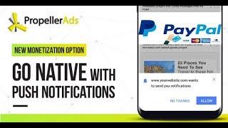 Agregar Metodo de pago a Propeller Ads 2018 Mínimo de retiro 25$