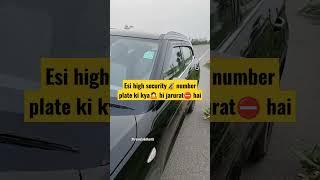 High security registration plate HSRP ka kya hi fayda hai #shorts #cartips #carcare #safety