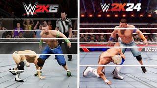 WWE 2K24 vs WWE 2K15 Finisher Comparisons - Which is better?