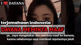 DAYANA MEMINTA MAAF