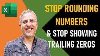How to Get Excel Not to Round Numbers  Remove Trailing Zeros After Decimal  