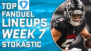 Building a Week 7 FanDuel Lineup w Single Lineup Sims  NFL DFS Picks & Strategy