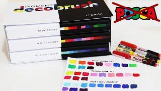 Karin Pigment Decobrush DESIGNER 36 Set REVIEW and UNBOXING .... BYE POSCA PENS