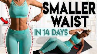 SMALLER WAIST and LOSE BELLY FAT in 14 Days  Home Workout