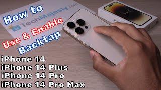 How to UseEnable Back Tap Double Tap & Triple Tap on iPhone 14  iPhone 14 Plus14 Pro14 Pro Max