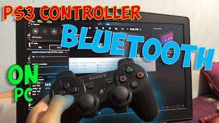 How to use DUALSHOCK 3 PS3 controller on PC using BLUETOOTHUSB 