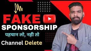 Fake Sponsorship On YouTube  Fake Sponsorship Kaise Pehchane  Full Explain In Hindi
