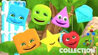 Learn Shapes  Nursery Rhymes Collection For Kids  The Shapes Song  Kindergarten Education