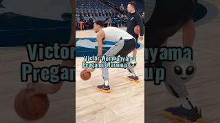 Victor Wembanyama pregame shootaround routine #utilitysports #nba #spurs #wemby