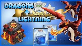 Clash of Clans - Th10 DRAGONS And SHOCK - Still Viable For 3 Stars?