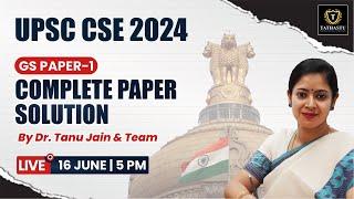 UPSC Prelims 2024  Paper Analysis  Answer Key  TATHASTU ICS  Dr. Tanu Jain   Cutoff & Trend 